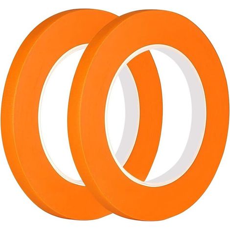 Universal-Abdeckbänder 10 mm x 50 m, zum Oberflächenschutz bei Maler- und Dekorationsarbeiten, Orange