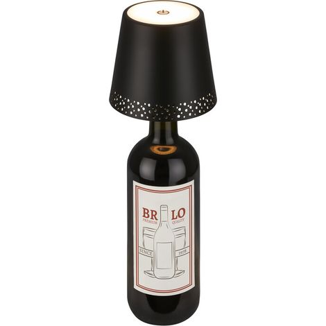 LAMPADA FLASKA PER MONTAGGIO SU BOTTIGLIA NERO- 1,0 pz