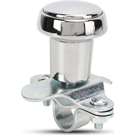Bouton rotatif de volant 70108, boule d'assistance de direction, acier inoxydable chromé, pièces automobiles générales. (1/5)