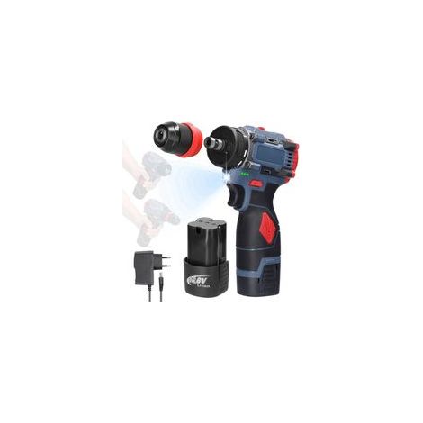 Perceuse au Lithium 16,8 V 2 en 1, Tournevis Électrique, Outil Électrique Multifonction, Couple de 45 Nm, Moteur Sans Balais, Tournevis, Installation Facile, Facile à Utiliser