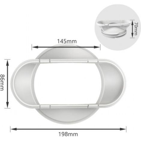 YMYNY Interface de buse plate de tuyau d'échappement de chaleur de climatiseur Mobile 130/150mm accessoires généraux (1/4)