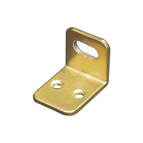 Squadretta per armadi con asola orizzontale ottonata 22 x 28 x 21 spessore 2 mm. - 4 pz.