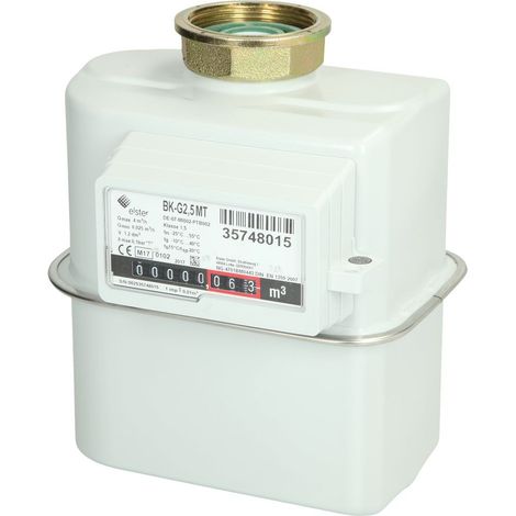 Compteur de gaz à soufflet BK-G6, DN 25, une tubulure, Kromschröder/Elster