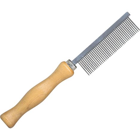 Peigne fin à manche en bois IdealDoog (1/2)
