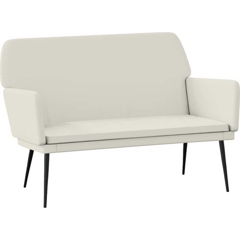Bench Cream 108x79x79 cm Velvet vidaXL (1/5)