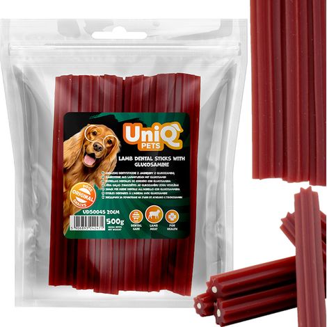 Snack dentali Uniq Pets PER CANI 500 g stelle dentali in agnello con glucosamina 20 cm (1/5)