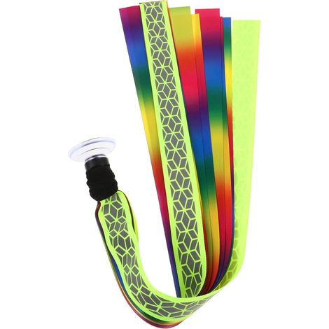 Ruban Décoratif pour Casque avec Ventouse Accessoire pour Casques de Trottinette pour Compétitions et Entraînements Décoration et Durable (1/5)