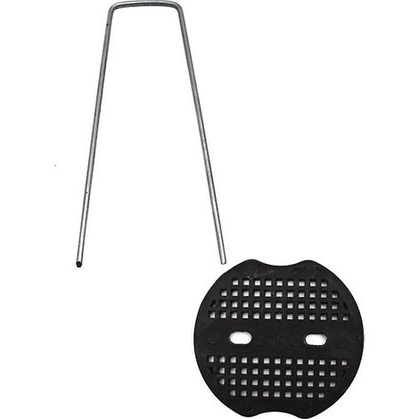 Packung mit 50 Befestigungsheringen, 2,5 mm dick und 15 cm lang, für Unkrautvlies, Garten- und Zeltplanen (1/5)