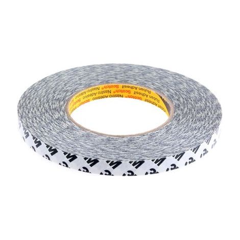 Ruban papier double face Translucide 3M 9086, 12mm x 50m x 0.19mm 16 N/cm ( Prix pour 1 )