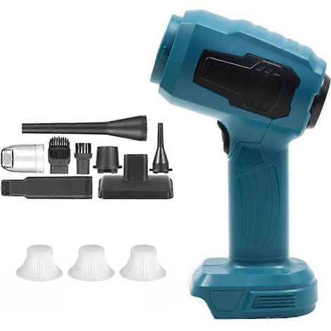 Aspiration mini électrique aspirateur sans fil maison nettoyeur souffleur avec 7 Nozzeles pour Makita 18V batterie (1/5)