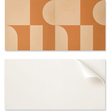 Elemento decorativo para el hogar de vinilo autoadhesivo de 100x50 cm con estampado geom茅trico abstracto.