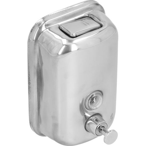 Wandspender aus Edelstahl für Flüssigseife, Duschgel, Shampoo, 500 ml (1/5)