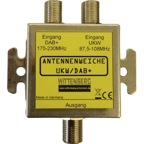 Wittenberg Antennen UKW & DAB+ Répartiteur d'antenne FM, DAB+ Y276111 (1/2)