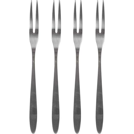 COOK CONCEPT Home Deco Factory, KU6718, Forchetta per lumache in Acciaio Inossidabile, Design Elegante ed ergonomico, Ideale per i Tuoi pasti Raffinati, Lunghezza 135 cm, Colore Argento (1/3)