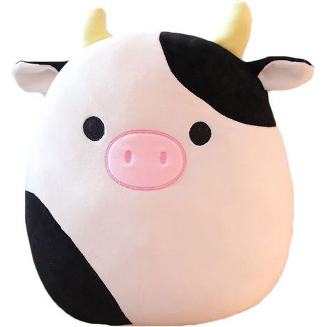 Cow Plush Pillow, Cute 14-inch Cow Plush Toy, Christmas