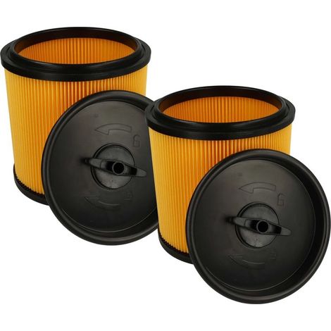 Lot de 2x filtres à cartouche compatible avec Parkside (Lidl) PNTS 1400 B1, 1400 A1, 1300 F5, 1300 E4 aspirateur - Filtre plissé (1/4)