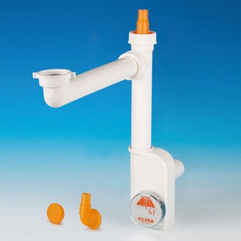 Spazio 1NT evolution - Sifone salvaspazio ispezionabile polypropylene Ø40 per lavelli ad una vasca 9.1290.01 (1/5)
