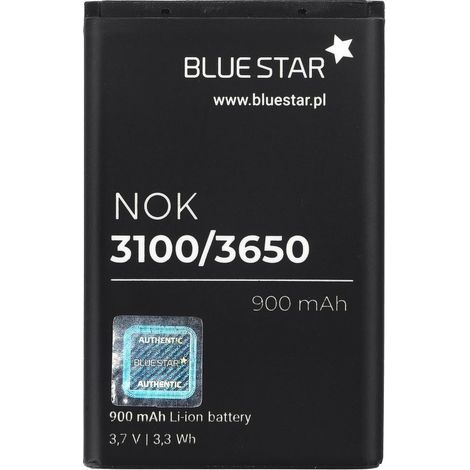 BlueStar Akku Ersatzakku kompatibel mit Nokia 7600 / 7610 900 mAh Li-lon Accu Nokia BL-5C (1/3)
