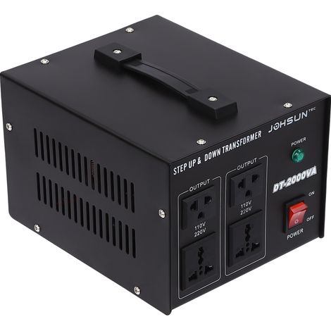 Transformateur de tension 2000W 230V vers 110V Step Up and Down Voltage Regulator Convertisseur Power Transformer 2000W 110V vers 220V Convertisseur AC-AC CA-CA MEISHILE DT-2000VA (1/5)