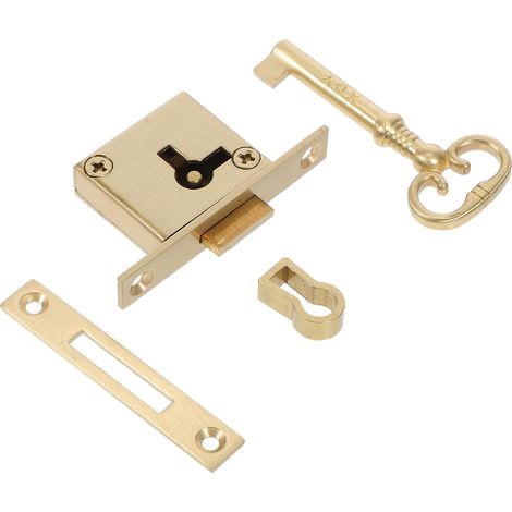 Serrure en laiton pour armoire, gauche (1/5)