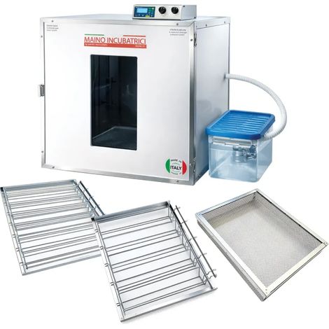 Couveuse + 1 Tiroir de caille à poule + 1 Tiroir oeufs oie - paon - dinde + 1 Panier d'éclosion + 1 Kit humidification (1/5)