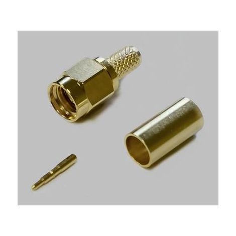 TRU COMPONENTS 1579491 Connecteur SMA mâle, droit 1 pc(s) (1/2)
