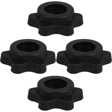 Lot de 4 écrous hexagonaux antidérapants pour haltérophilie (1/5)