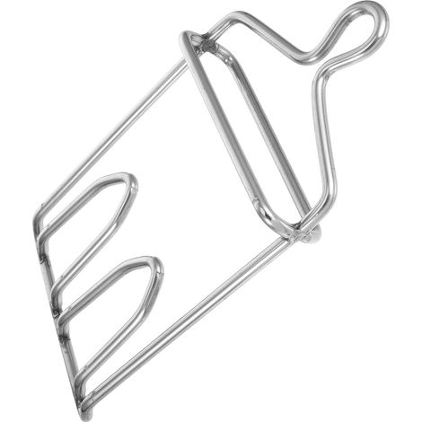 Crochet Suspendre en Acier Inoxydable Argenté pour Volaille et Viande, Pratique et Facile à Utiliser, pour L'organisation Viande (1/5)