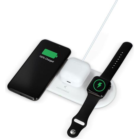 Kabelloses Ladegerät KSIX Apple-compatible Weiß