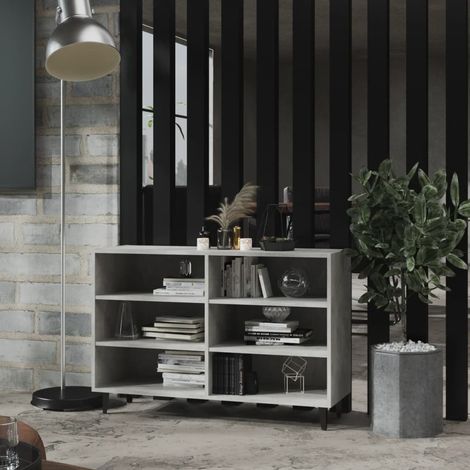 Buffet, Meuble de Rangement, Armoire de Cuisine Gris béton 103,5x35x70 cm Aggloméré RDS7272 (1/5)