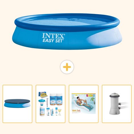Intex Piscine Easy Set Ronde - 396x84 cm - 5-pièces S172 (1/5)