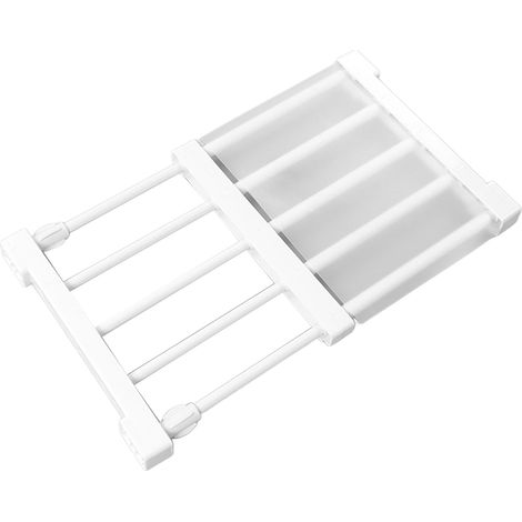 Étagère extensible à tension pour placard, sans clous, séparateur de rangement pour armoire, longueur 30-40 cm / 11,8-15,7 pouces (1/5)