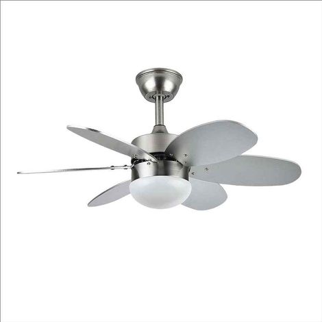 FABRILAMP Ventilatore DC 6 pale, colore bianco e faggio, 41x85 cm, controllo remoto, timer, ideale per rinfrescare gli ambienti e regolare la temperatura della stanza.