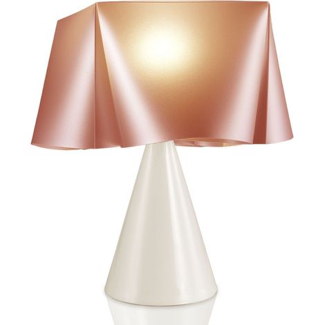 Kupferkegel-Tischlampe aus Kunststoff Cm. 28 x 32 Std (1/2)