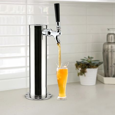 Bar Single Tap Draft Tower Pump Stainless Steel Single Faucets Beer Dispenser (1/5)