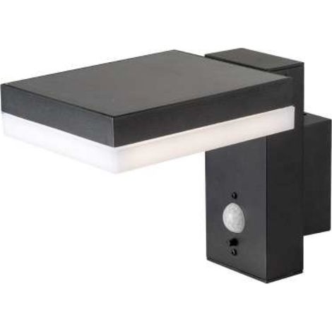 Lámpara solar LED V-TAC de 5,5 W con sensor PIR, cuerpo negro, blanco cálido, IP44