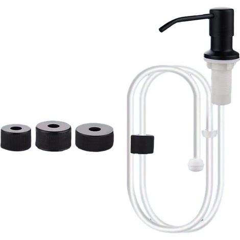 Distributor Soap Recessed, Distributor Soap Liquid with Extension Tube Silicone 100 cm, Head Pump Distributor Liquid Dishes Rotating 360°, Little Bulky, to the Sinks Kitchen (1/5)