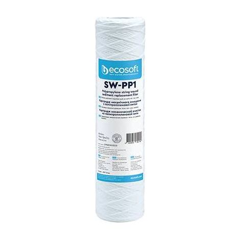 CARTOUCHE FILTRANTE SW-PP 2,5" ECOSOFT Dimensions : H. 10" Micron 20