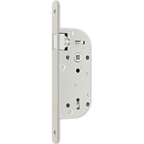 Serrure Axe 50 NF métalux, clé l gauche aspect inox M/Variures 5 sans gache réversible - EURO-ELZETT - G840E2D7K4L ROZ