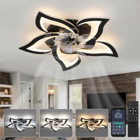 Plafonnier Ventilateur - AUTREMENT - 69cm - Silencieux - Dimmable - Réversible (1/4)