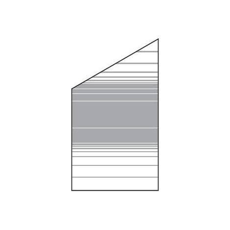VETRO Glasscheibe ECKE links B 1030 x H 1200/1800 mm