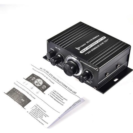 Mini amplificateur HiFi Bluetooth, autoradio avec sortie double canal et son clair (1/5)