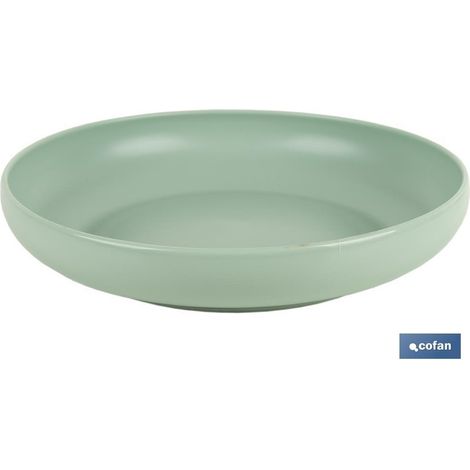 Pack de 6 Assiettes Ronds Nara Vert Eau 20cm 850ml