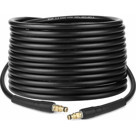 tuyau De Remplacement 15m Pour Nettoyeur Haute Pression Pour Karcher Srie K K2, K3, K4, K5, K7, Click Plug Quick Connector (1/5)