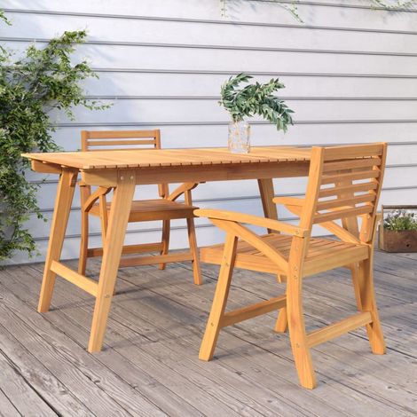 Teenpull – Gartenstühle 2 Stk. 58x58x87 cm Massivholz Akazie (1/5)