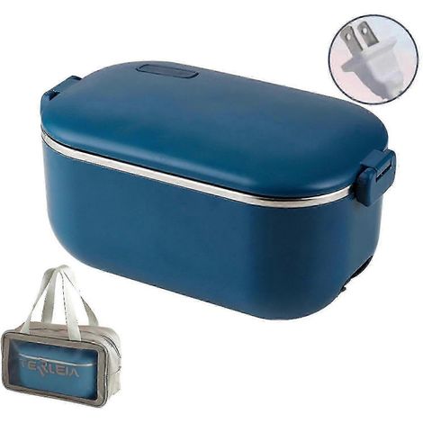 Boîte à lunch chauffante électrique portable 12-24 V, chauffe-plats Bento pour voiture - 3 en 1, étanche (1/5)