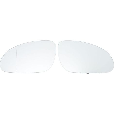 aqxreight Verre de rétroviseur extérieur chauffant transparent en 2 pièces, verre de rétroviseur extérieur 7M3857521F, remplaçable par 1F7 et 1F8, 03-2006 à 05-2008. (1/5)