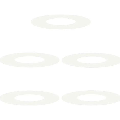 Lote de 5 anillos planos para árboles de exterior 60 x 60 cm de acero blanco moderno y duradero 020052288 (1/5)