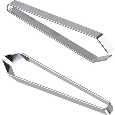 2 pcs Pince Arrete Poisson, Pince à Désarêter Professionnelle, Pince a Epiler Aretes de Poisson Pince Poisson Inoxydable Plat et Incliné,12cm (1/4)