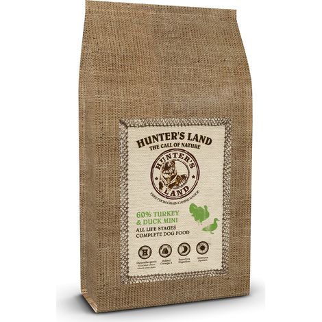 Hunter's Land Mini Grain Free 60% Tacchino e Anatra 2 kg